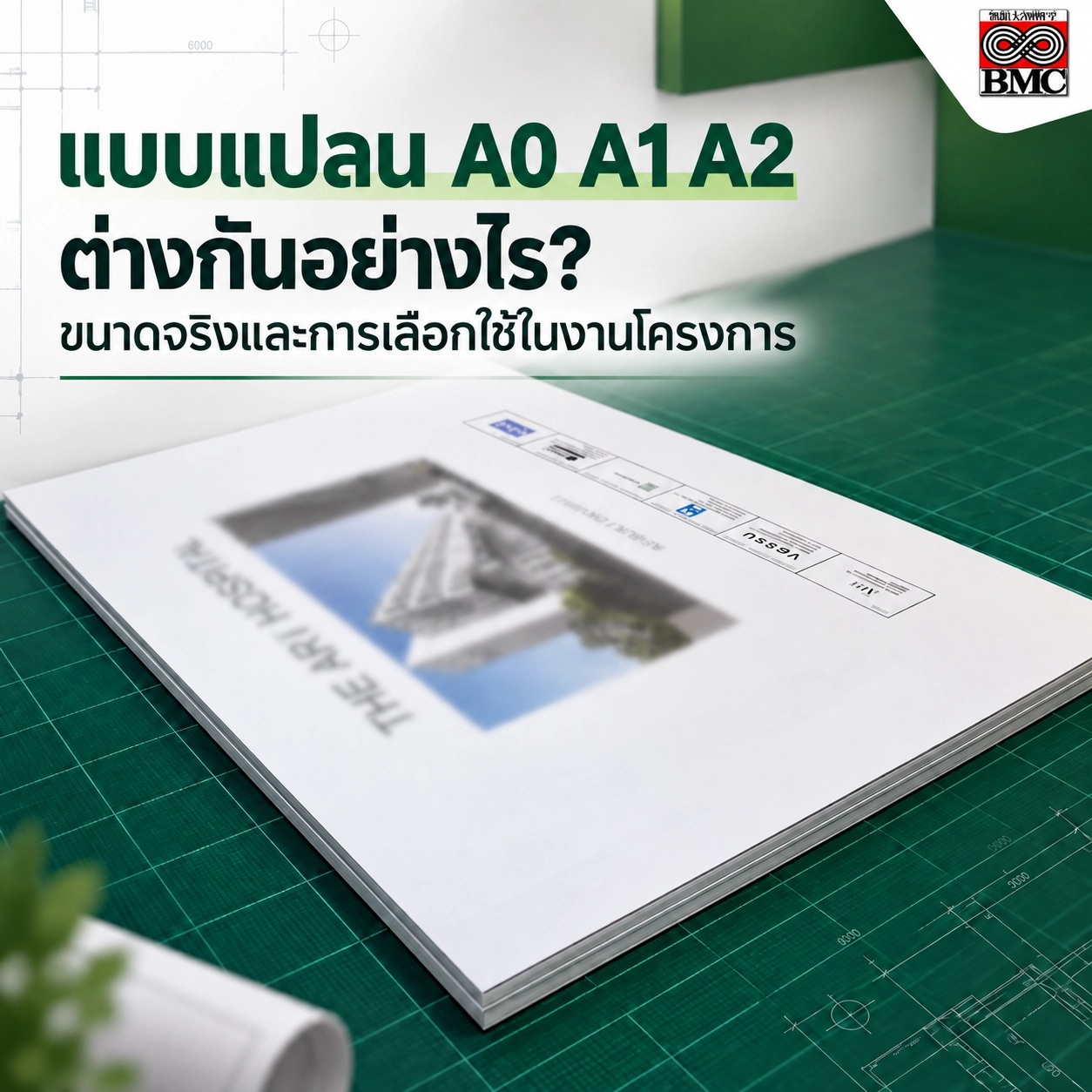 แบบแปลน A0 A1 A2 ต่างกันอย่างไร? ขนาดจริงและการเลือกใช้ในงานโครงการ