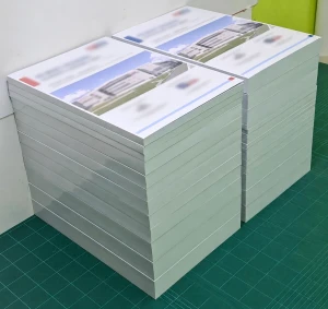 งานเข้าเล่มพับครึ่งทากาว เล่ม A1 พับเป็น A2